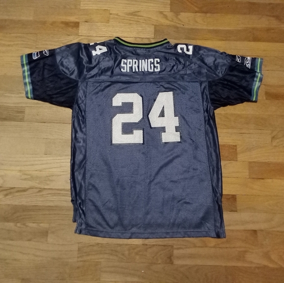 Vintage Seattle Seahawks Springs Jersey YOUTH XL - Picture 2 of 4